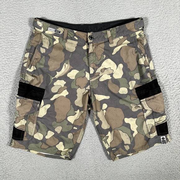 Salty Crew Other - Salty Crew Shorts Mens 31 Green Hybrid Cargo Quick Dry Casual Preppy Fishing